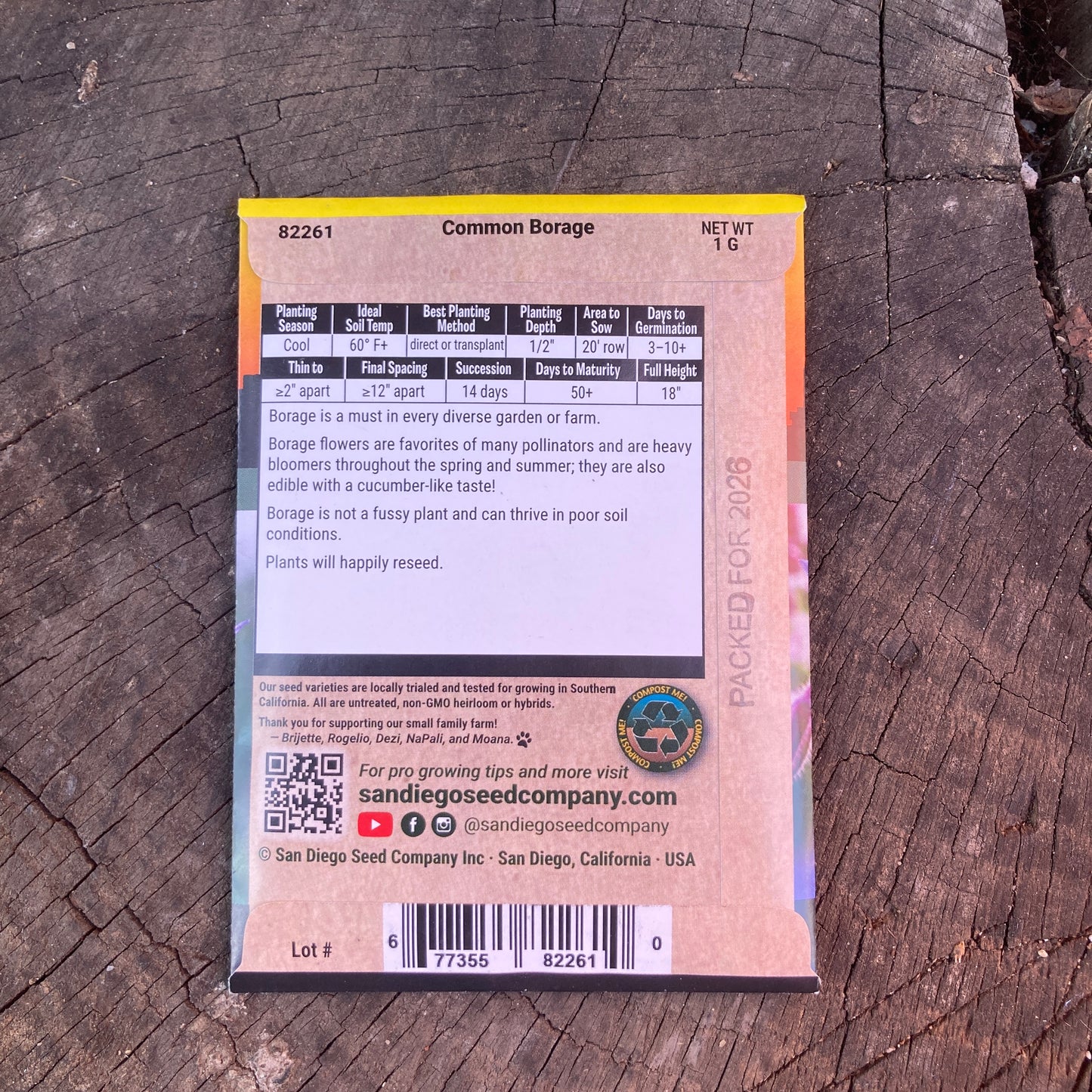 Borage - San Diego Seed Company