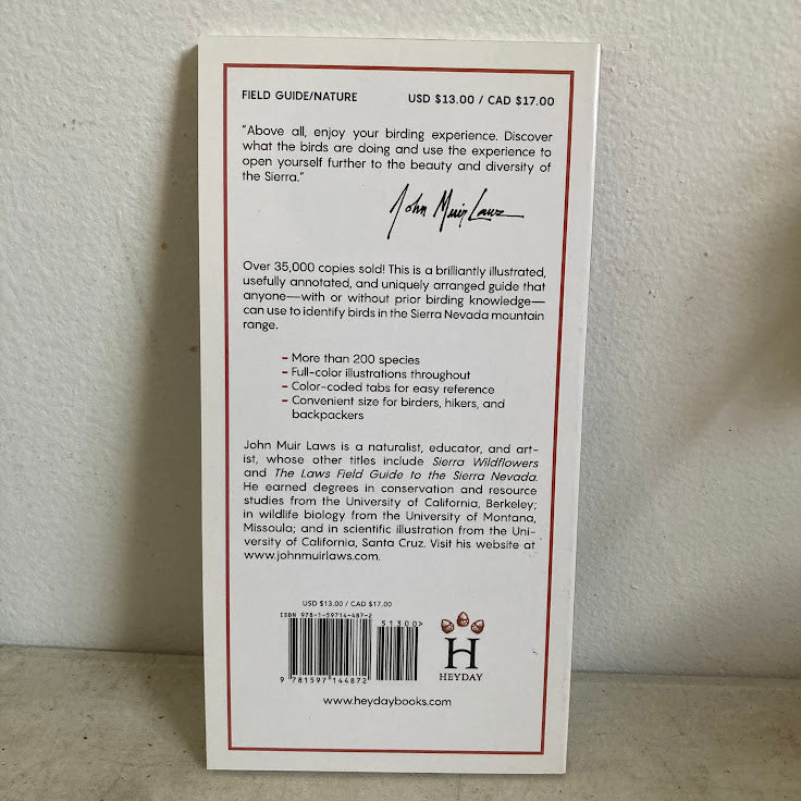 Sierra Birds: A Hiker’s Guide - John Muir Laws