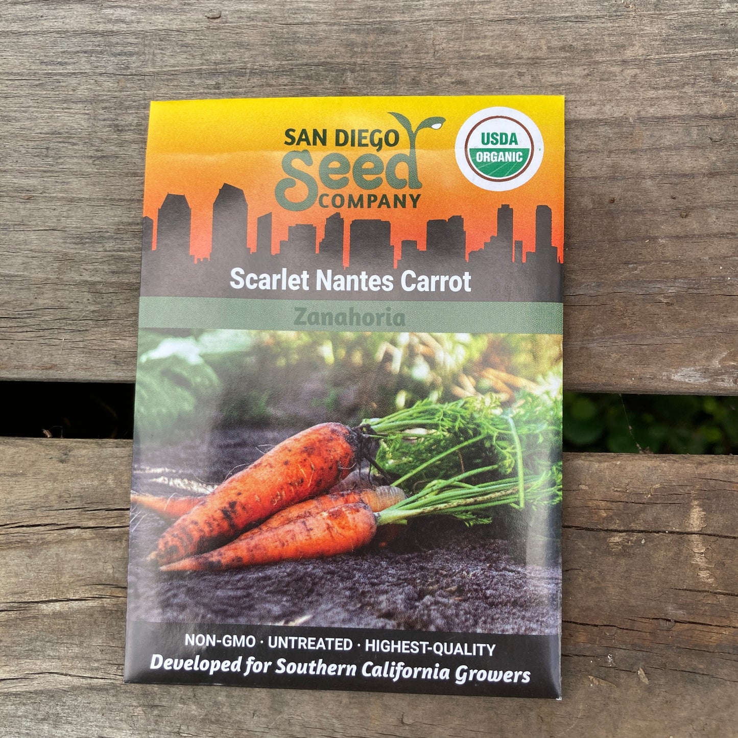 Carrots, Scarlet Nantes - Organic - San Diego Seed Company