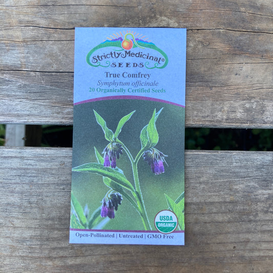 True Comfrey (Symphytum officinale var. patens) - Organic - Strictly Medicinal Seeds
