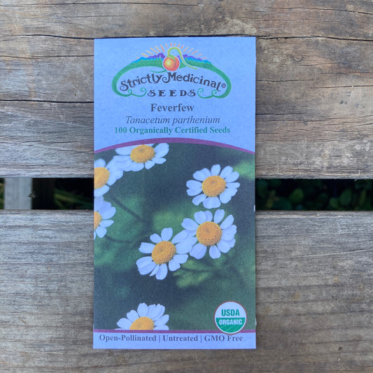 Feverfew (Tanacetum parthenium) - Organic - Strictly Medicinal Seeds