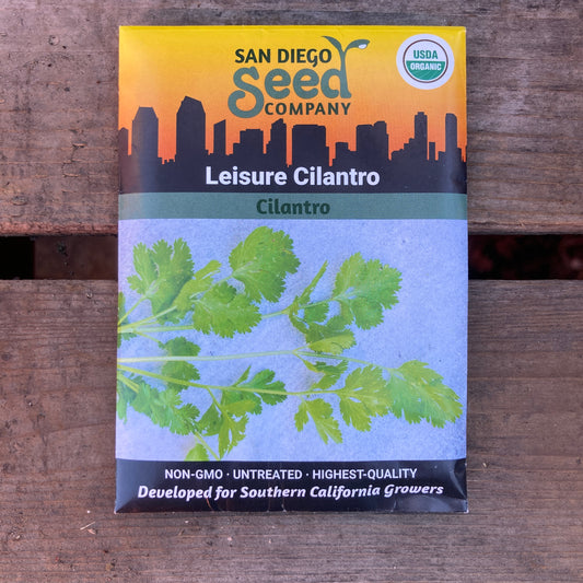 Cilantro, Leisure - Organic - San Diego Seed Company