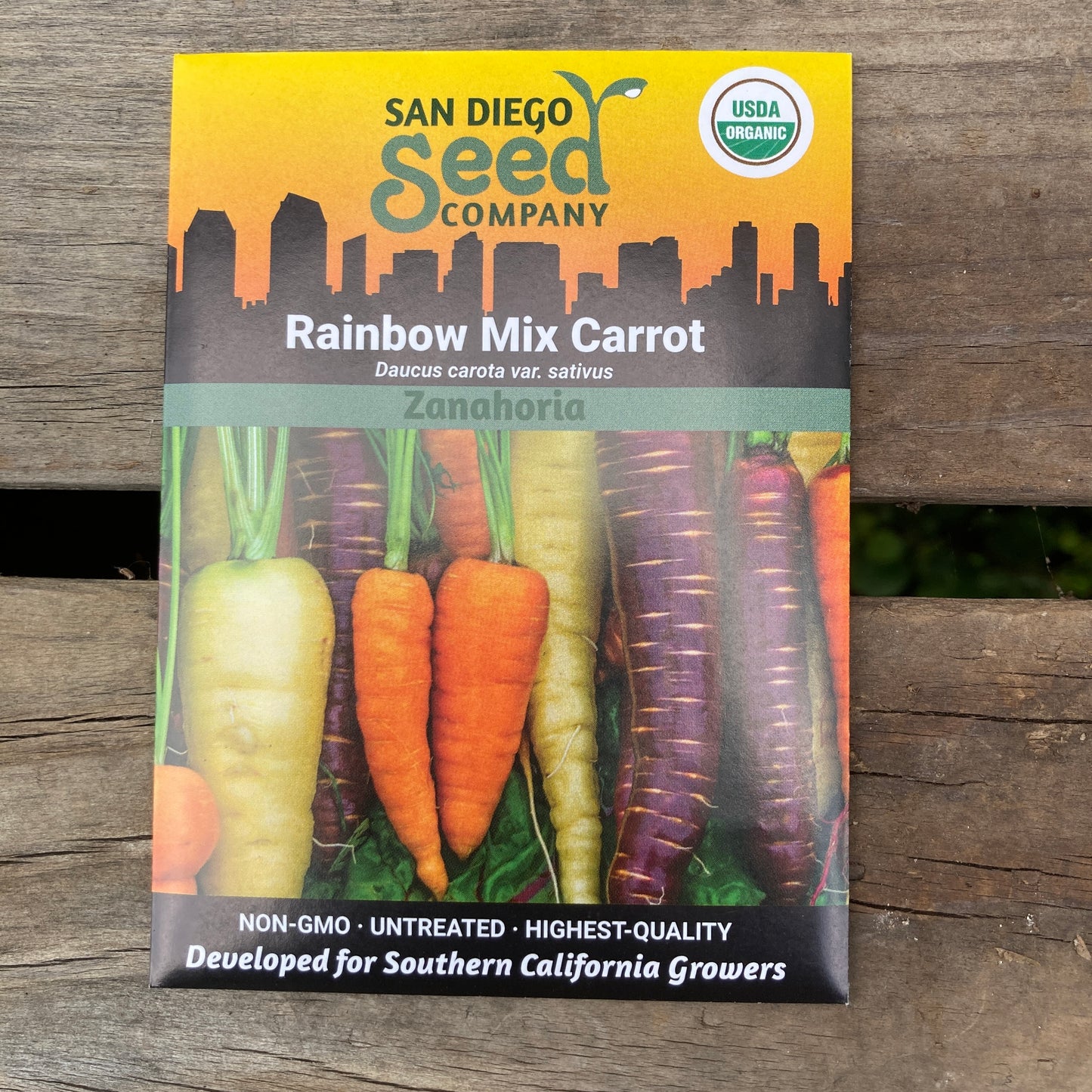 Carrots, Rainbow - Organic - San Diego Seed Company