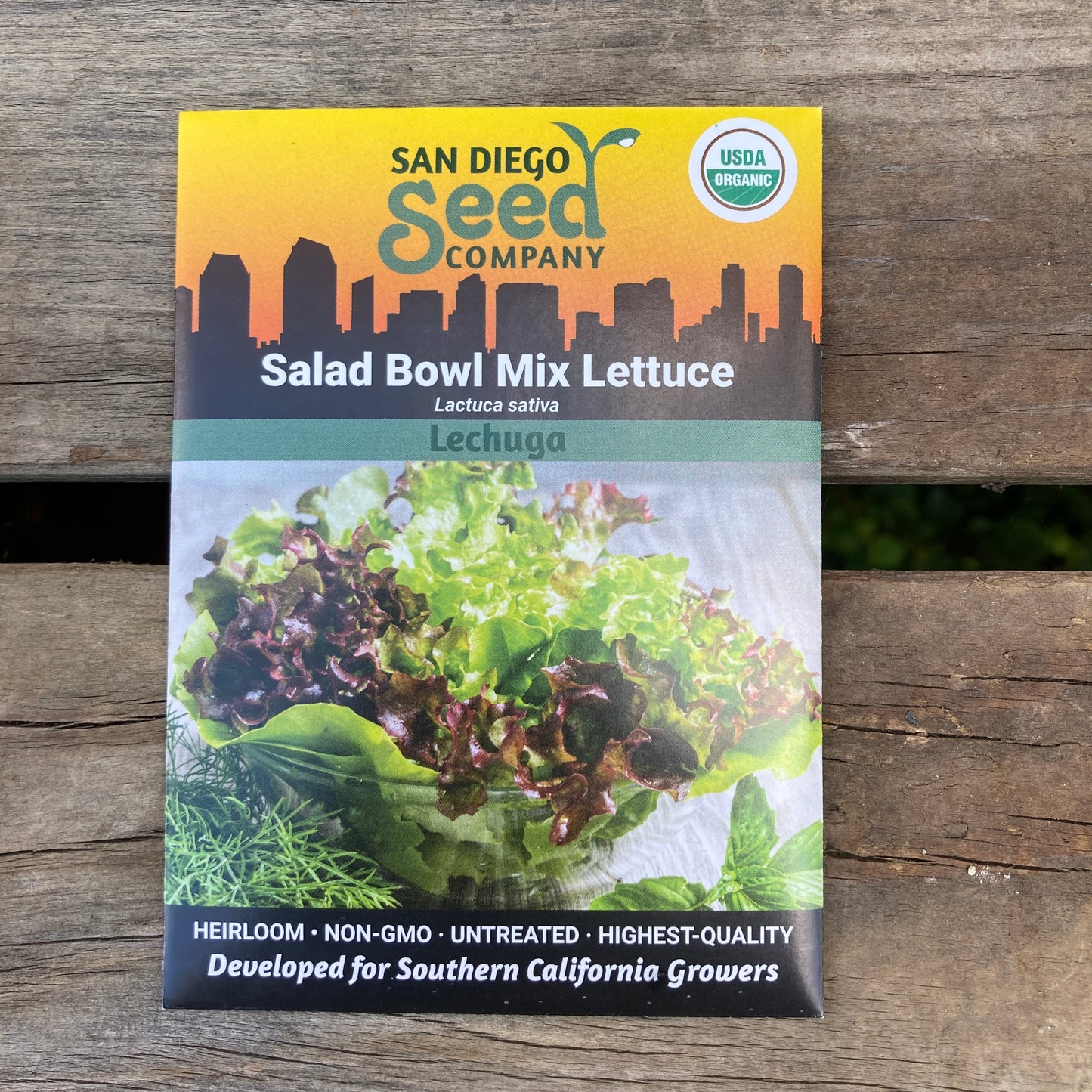 Lettuce, Salad Bowl Mix - Organic - San Diego Seed Company