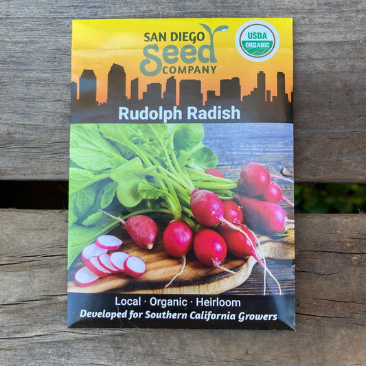 Radish, Rudolph Red - Organic - San Diego Seed Company