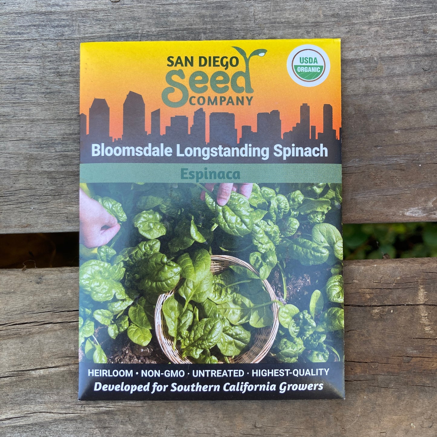 Spinach, Bloomsdale - Organic - San Diego Seed Company