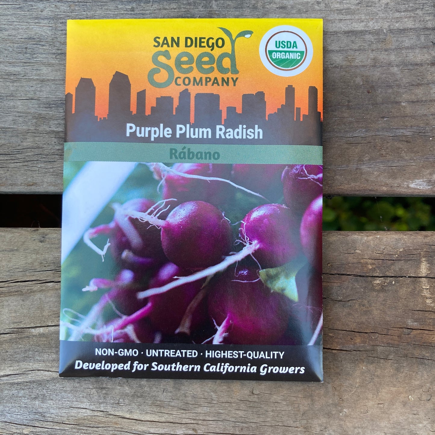 Radish, Purple Plum - Organic - San Diego Seed Company
