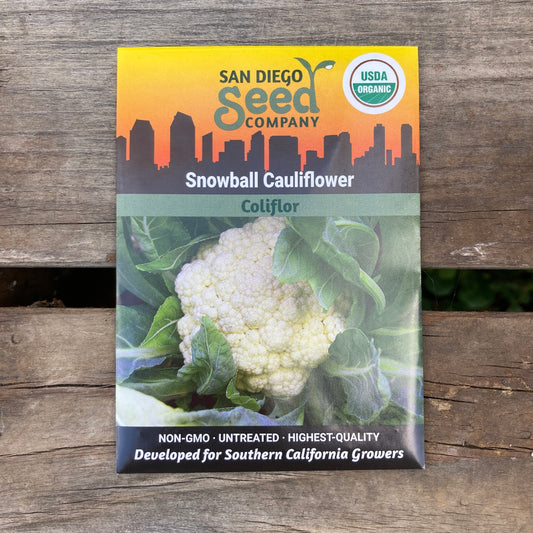 Cauliflower, Snowball - Organic - San Diego Seed Company