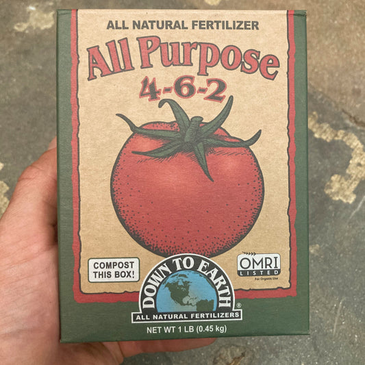 All Purpose Fertilizer - Down to Earth - 1 Lb Box