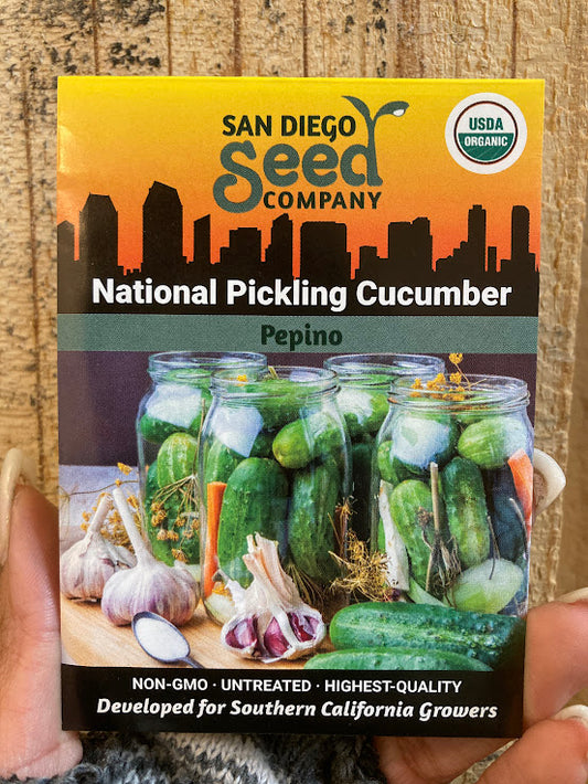 Cucumber, National Pickling - Organic - San Diego Seed Company