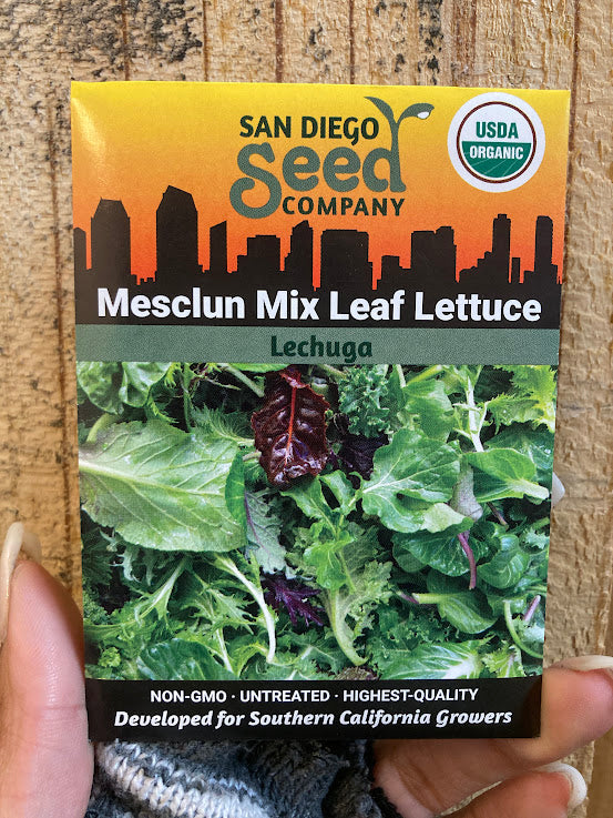 Lettuce, Mesclun Mix Leaf - San Diego Seed Company