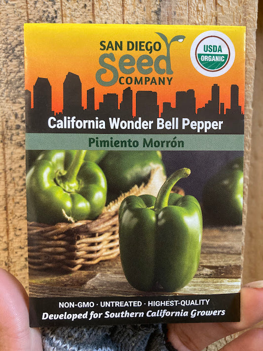 Pepper, California Wonder Bell - San Diego Seed Company