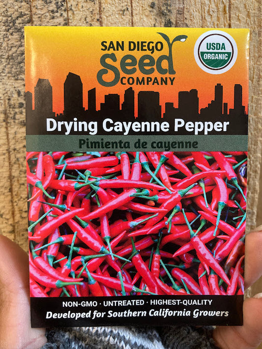 Pepper, Drying Cayenne - San Diego Seed Company