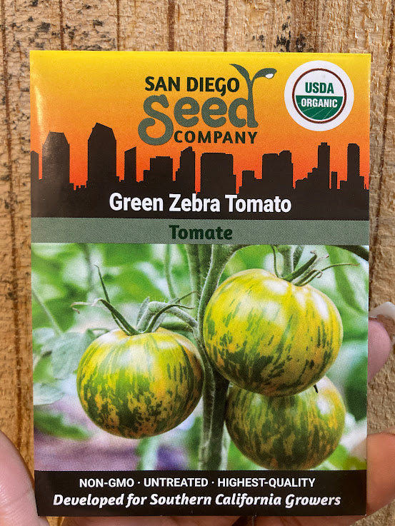 Tomato, Green Zebra  - San Diego Seed Company