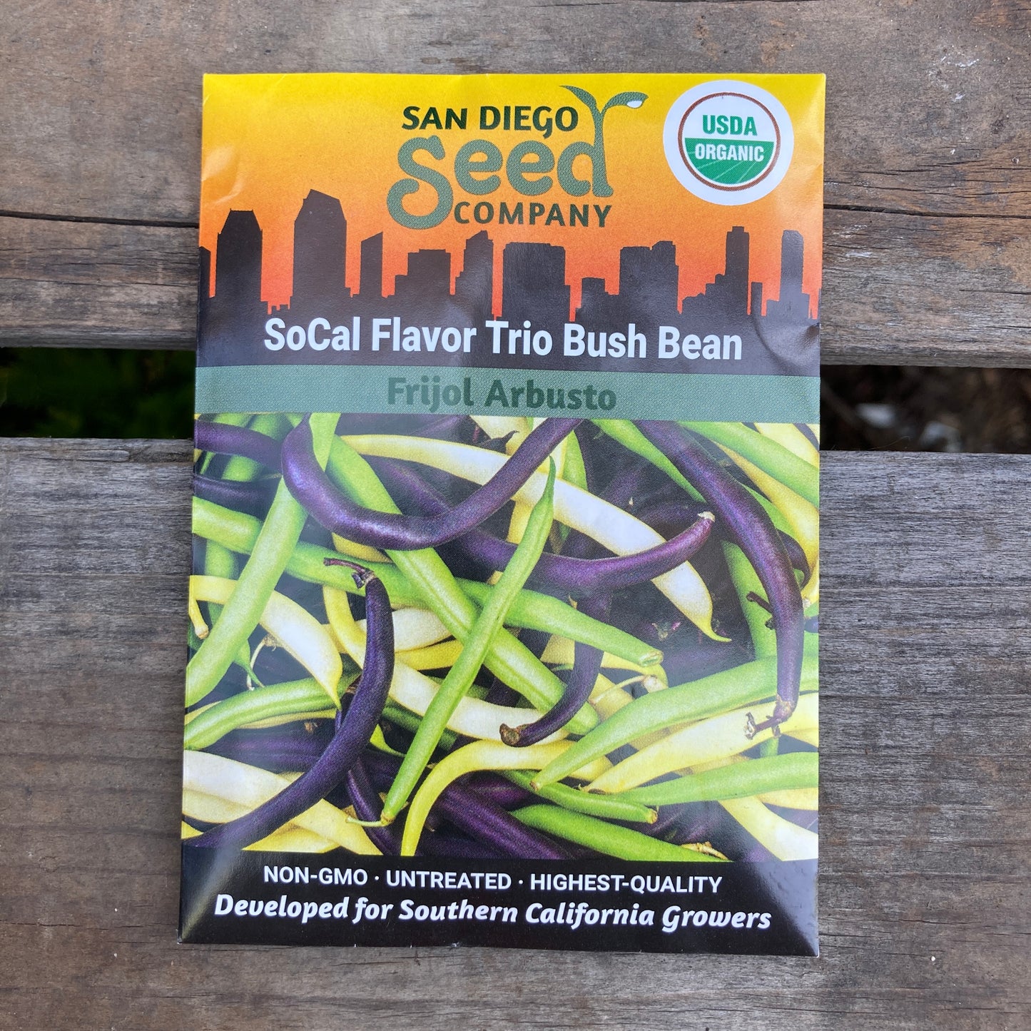 Bush Bean, SoCal Flavor Trio - Organic - San Diego Seed Company
