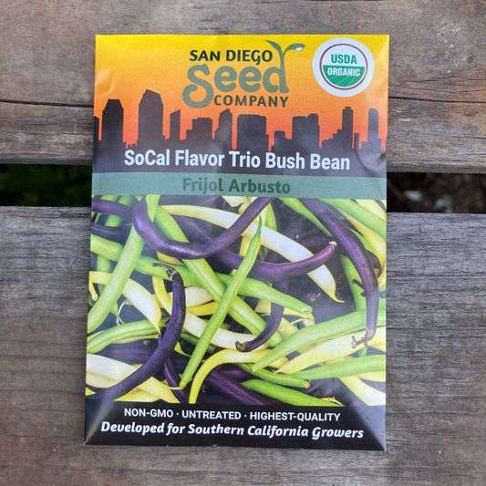 Bush Bean, SoCal Flavor Trio - Organic - San Diego Seed Company