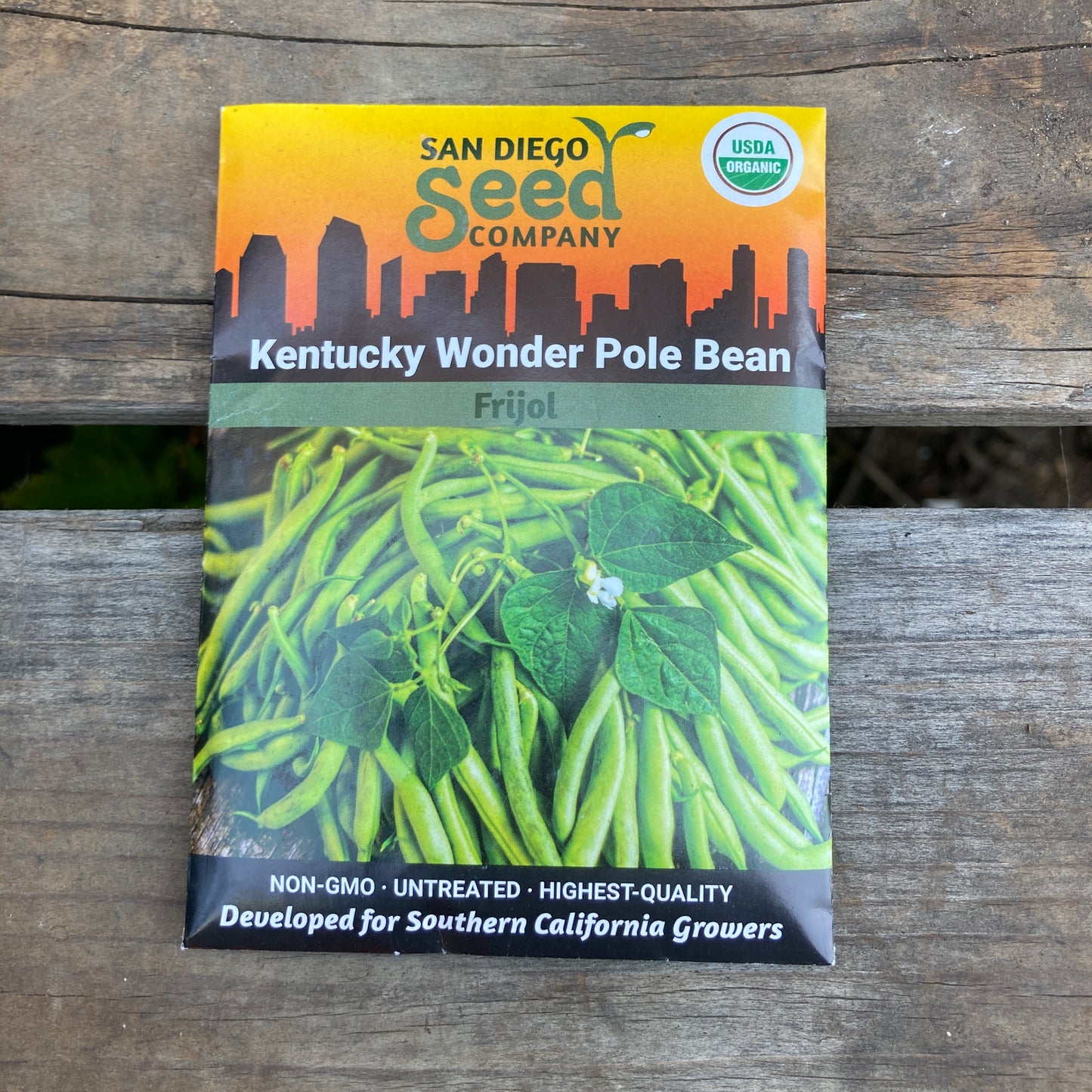 Pole Bean, Kentucky Wonder - Organic - San Diego Seed Company