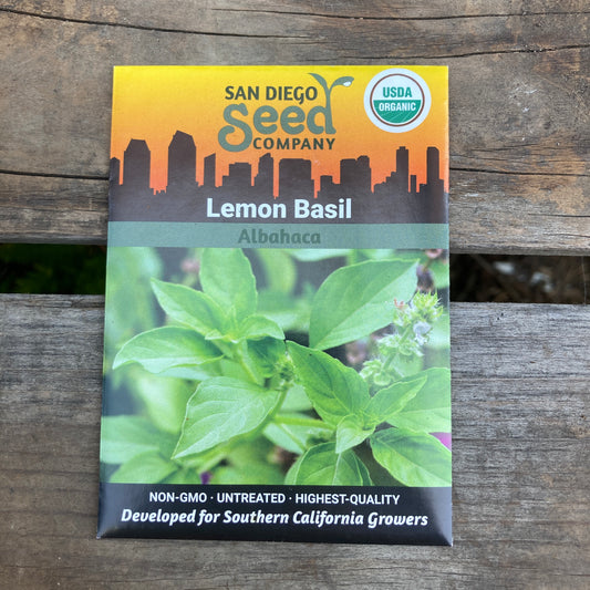 Basil, Lemon - Organic - San Diego Seed Company