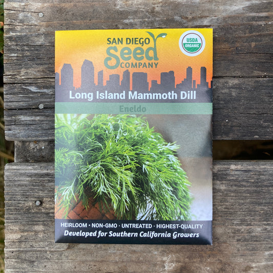 Dill, Long Island Mammoth - Organic - San Diego Seed Company