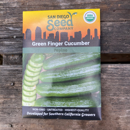 Cucumber, Green Finger - Organic - San Diego Seed Company