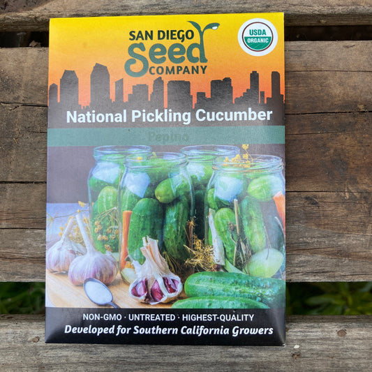 Cucumber, National Pickling - Organic - San Diego Seed Company