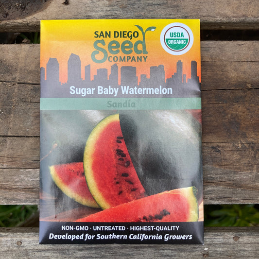 Watermelon, Sugar Baby - Organic - San Diego Seed Company