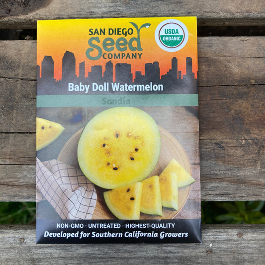 Watermelon, Baby Doll - Organic - San Diego Seed Company