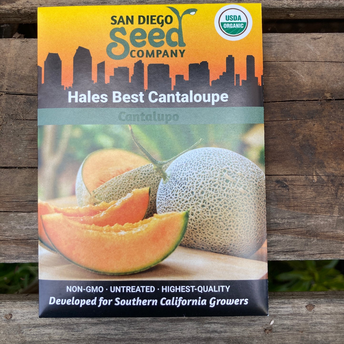 Cantaloupe, Hales Best - Organic  - San Diego Seed Company
