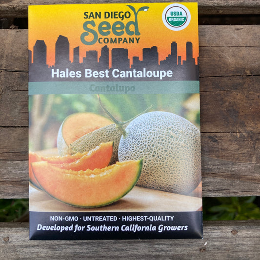 Cantaloupe, Hales Best - Organic  - San Diego Seed Company