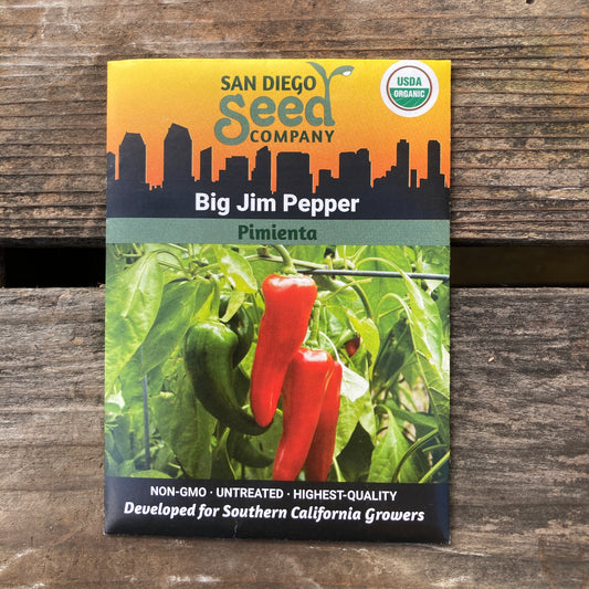 Pepper, Big Jim - Organic - San Diego Seed Company